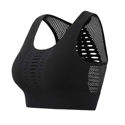 Sexy Brathable Mesh Sports Top Bra