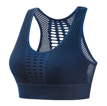 Sexy Brathable Mesh Sports Top Bra