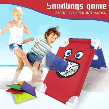 Portable Corn Hole Board Bean Bags Folding Cornhole Toy Family Yard Garden Game Schools Kids Child Elderly Games Toys - Grame Shop